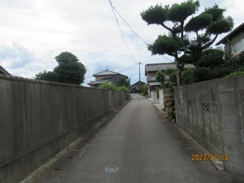 現地北側道路